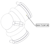Sanitrax- T3 Rubber Kinee 50mm