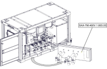 Sanitrax- 400V Panel Hose Conn
