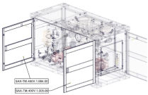 Sanitrax- 400V Long Rght Door