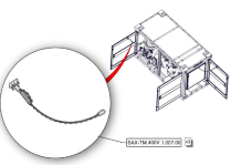 Sanitrax- 400V Door Chain St/3
