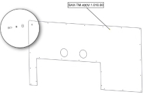 Sanitrax- 400V Panel Back W/Sc