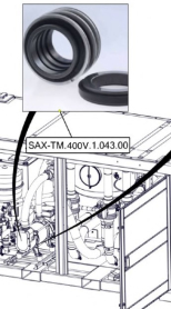 Sanitrax- 480V Seal Shaft 140