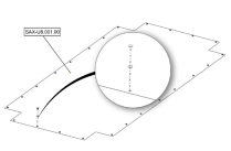 Sanitrax- U8 Plate Rf RAL 9010