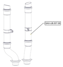 Sanitrax- U8 Waste Pipe Set