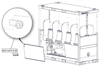 Sanitrax- U8 Door lock Set/4