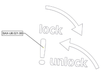 Sanitrax- U8 Sticker Lock/UnLk