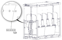Sanitrax- U8 Bolt/Nut Set/4