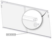 Sanitrax- U8 Rail Door Slide