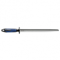 F.Dick Sharpening Steel Round Fine-Cut Blue/Black 12"