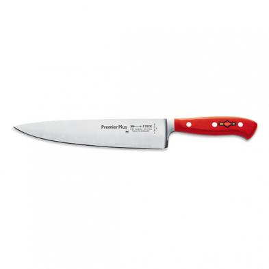 F.Dick 814472303 Premier Plus Series 9" Chef Knife, Red