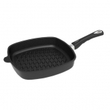 AMT AE285BBQ BBQ Pattern Square Grill Pan, 28cm (11") Diameter