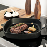 AMT AE285BBQ BBQ Pattern Square Grill Pan, 28cm (11") Diameter