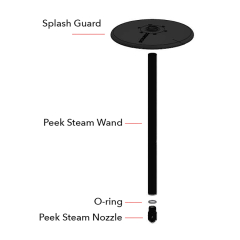 Scraegg PRO Steam Wand (PEEK Black) - 8