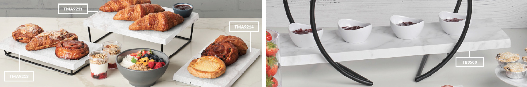 Dalebrook carrara trays and platters main banner