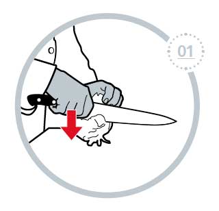 FDick cutting instructions diagram image 1
