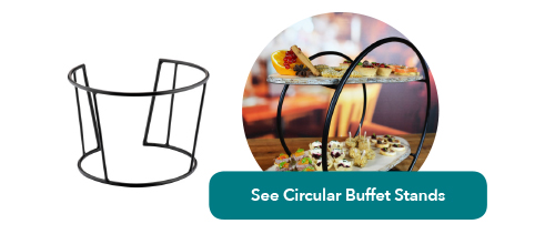 Dalebrook circular buffet stands