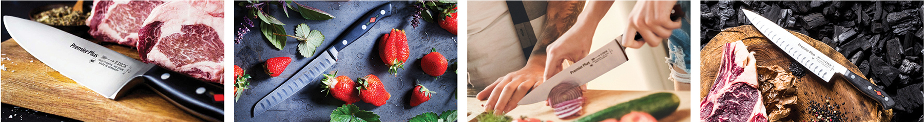 FDick premier plus series knives shown in an image collage banner