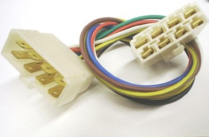 CON. MALE/FEM 8 CONTACTS PLAT .250