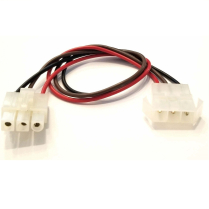3 ROUND PINS (MOLEX) MALE/FEMALE QUICK DISCONNECT HARNESS 12IN. 18AWG