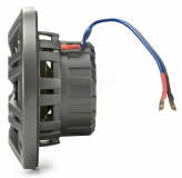 Haut-parleurs marins coaxiaux Kicker - S&eacute;rie KM44, 4 "2 voies, 300 W de cr&ecirc;te (100 W RMS), 1/2" tweeter, avec couvercles de grille interchangeables blancs et anthracite