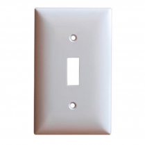 SINGLE PLATE WHITE TOGGLE SWITCH