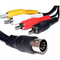 CABLE DIN 5 A RCA MALE QUADRUPLE 5PI (1.5M)
