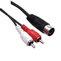 CABLE DIN 5 A RCA MALE DOUBLE