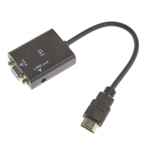 ADAPTATEUR HDMI &agrave; VGA + AUDIO