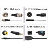 BNC VIDEO BALUN HD 4K (8MP) AVEC ALIMENTATION