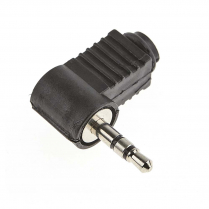 FICHE 1/8(3.5MM)STEREO MALE 90 DEG.PLAST