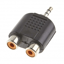 vs ADAPTOR 1/8 STEREOMALE/2 RCA FEM.GOLD