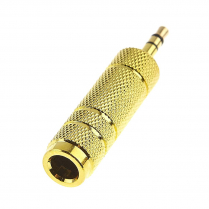 ADAPTEUR 1/4" STEREO F, 1/8" M ST METAL