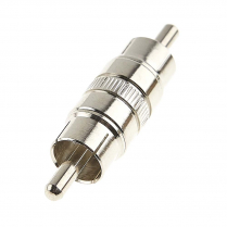 ADAPTEUR RCA M&Eacute;TAL MALE / MALE