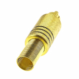 FICHE RCA MALE OR ENTREE 8MM