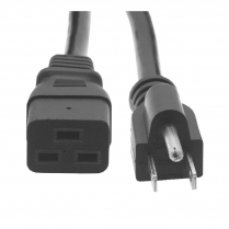 CORDON 14/3 SJT 10' 5-15P C19 NOIR