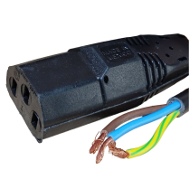 CORDON D'ALIMENTATION FEMELLE INSTRUMENT 3-18 6' NOIR