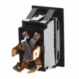 Interrupteur &agrave; bascule d'inversion (Activ&eacute;)/D&eacute;sactiv&eacute;/(Activ&eacute;), 4 bornes, IP66, DPDT, 58027-18