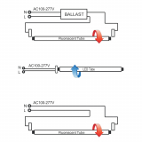 TUBE T8 DEL 5000K CLAIR 100-277V HYBRIDE