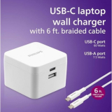 Ensemble Chargeur Mural Philips 67,5W GaN avec C&acirc;ble USB-C