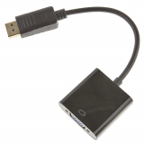 C&acirc;ble adaptateur Mini-Displayport vers VGA, m&acirc;le vers femelle, noir