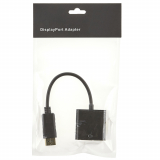 C&acirc;ble adaptateur Mini-Displayport vers VGA, m&acirc;le vers femelle, noir