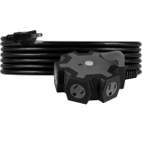 RALLONGE 25' 14/3 NOIR 5 PRISES DISJONCTEUR