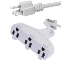 ADAPTATEUR TRI-TAP 2 PIEDS 14/3 SJTW BLANC