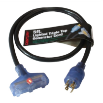 RALLONGE 5' 10/3 L14-30 &rarr; TRI-TAP 15A &ndash; G&Eacute;N&Eacute;RATRICE