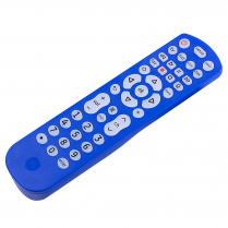 T&eacute;l&eacute;commande universelle GE r&eacute;tro&eacute;clair&eacute;e, contr&ocirc;le jusqu&rsquo;&agrave; 4 appareils. Samsung, Vizio, LG, Sony, Sharp, Roku, Apple TV, TCL, Panasonic, Smart TV, lecteurs de streaming, Blu-Ray, DVD, Bleu, 45764