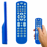 T&eacute;l&eacute;commande universelle GE r&eacute;tro&eacute;clair&eacute;e, contr&ocirc;le jusqu&rsquo;&agrave; 4 appareils. Samsung, Vizio, LG, Sony, Sharp, Roku, Apple TV, TCL, Panasonic, Smart TV, lecteurs de streaming, Blu-Ray, DVD, Bleu, 45764