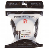 C&acirc;ble HDMI haut d&eacute;bit Power Pro Audio, Premium 4K UHD avec Ethernet - 4m/13p