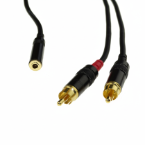 CABLE 1/8 STEREO FEMELLE VERS 2 RCA G.D 1'