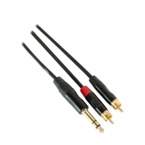1/4" STEREO TO 2 RCA CABLE - VARIOUS LENGTHS - DIGIFLEX
