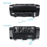 T&Ecirc;TE MOBILE MINI SPIDER LED 8X3W RGBW DMX - LM30A